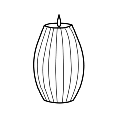 Ribbed candle