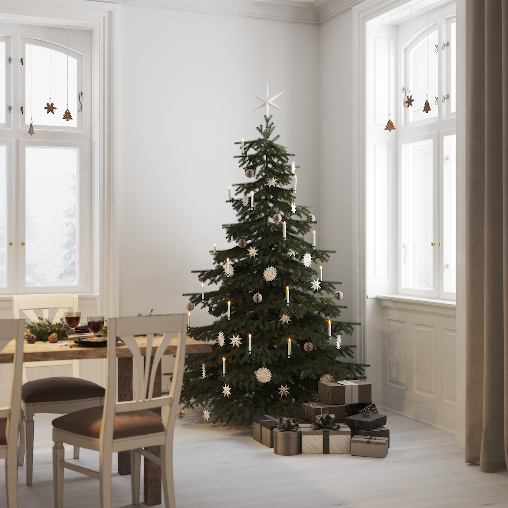 Deluxe Homeart Vahaga kaetud jõulukuuse küünlad 6 tk Christmas 5