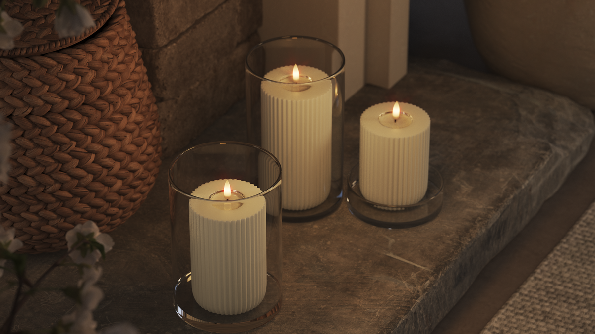 Forma de LED com chama LED de vida real