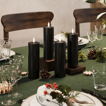 LED Blocklight Ø 5 x 15 cm Sort - 4 stk