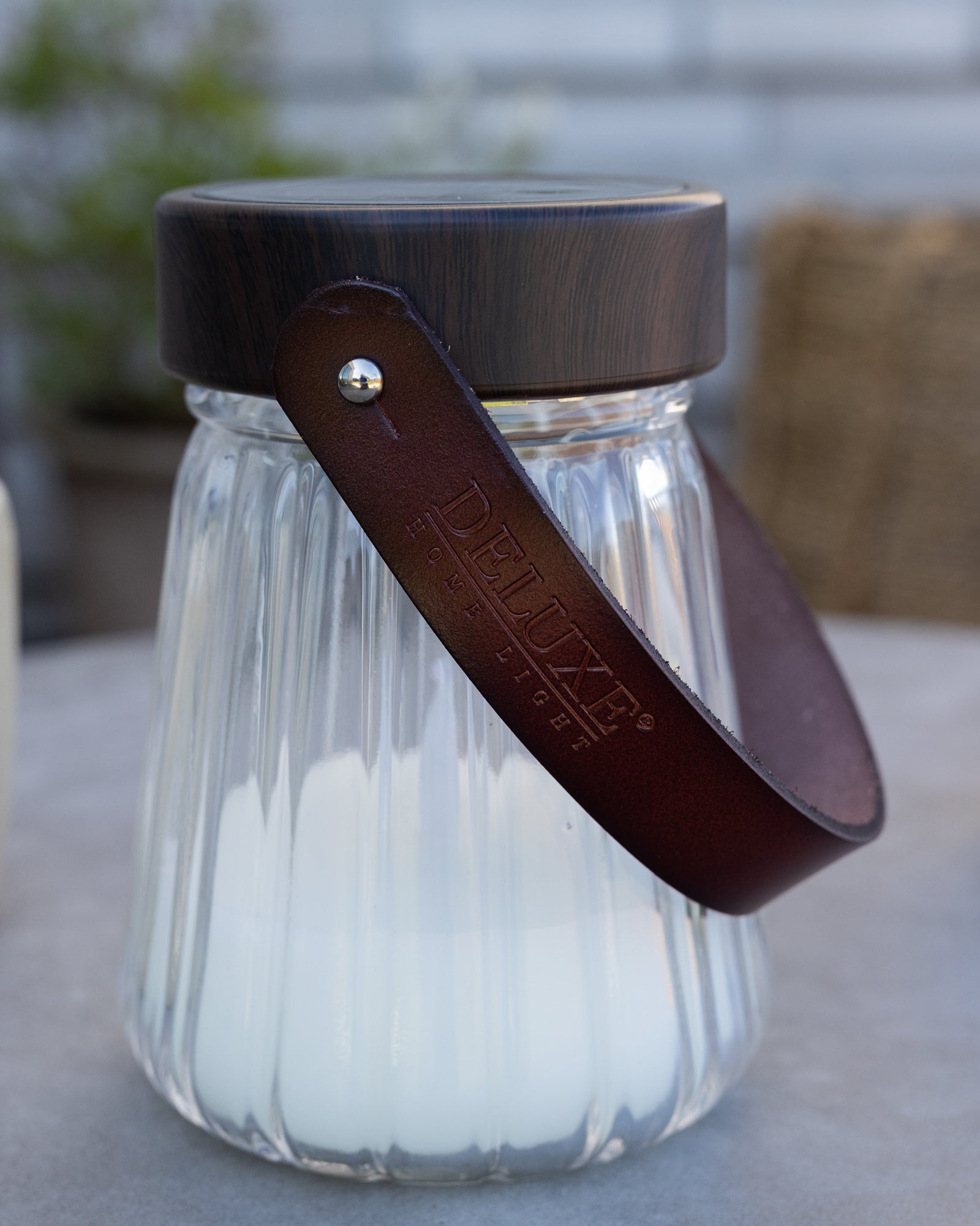 Deluxe Homeart Γυάλινο φανάρι LED 13cm Φανάρια LED 3