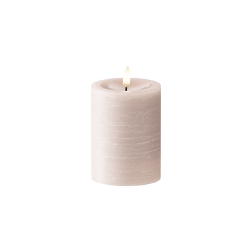 LED Blockljus Ø 7,5 x 10 cm Rosa