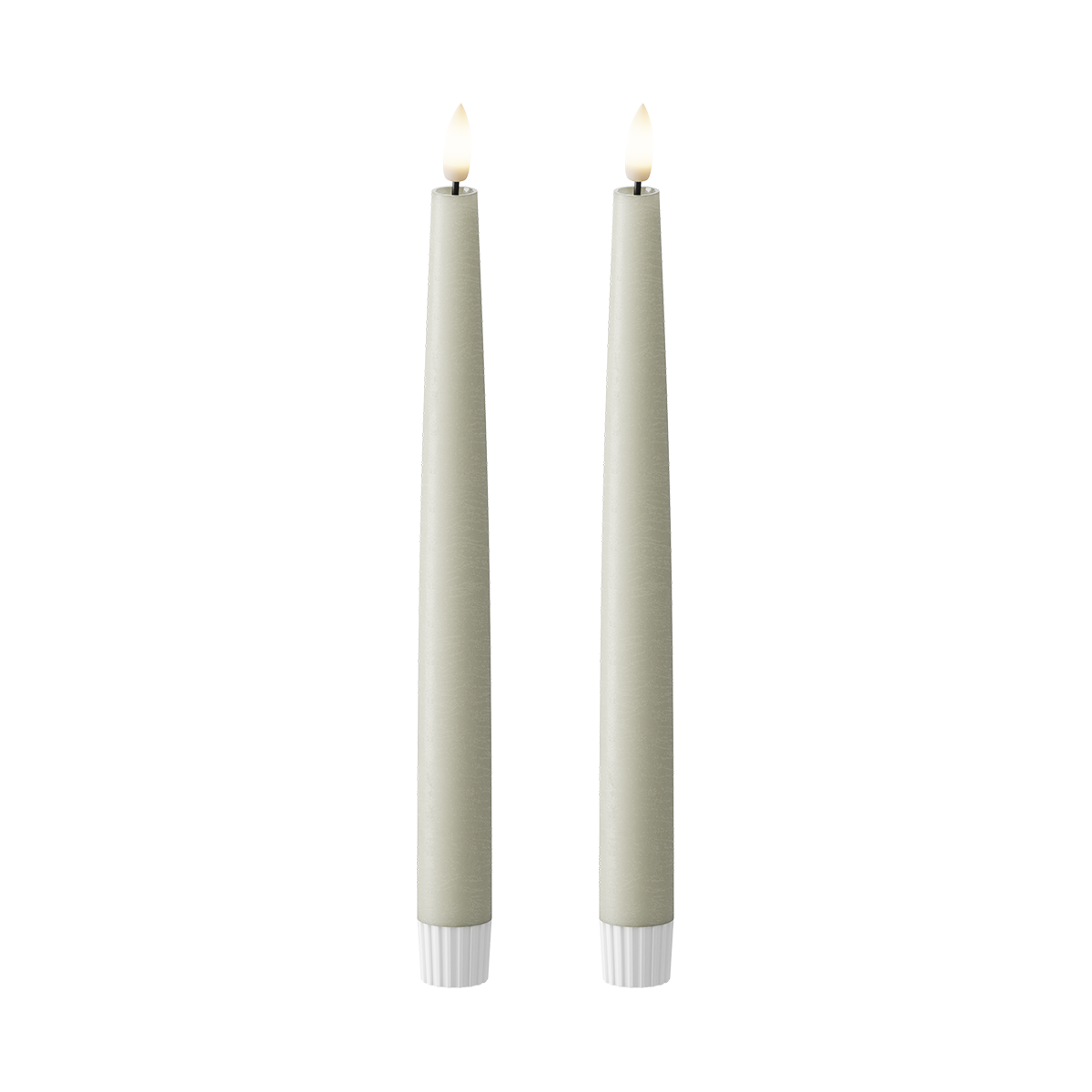 LED Crown light 2 ks, Ø 2,2 x 25 cm Šalvěj zelená