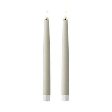 LED Crown light 2 ks, Ø 2,2 x 25 cm Šalvěj zelená