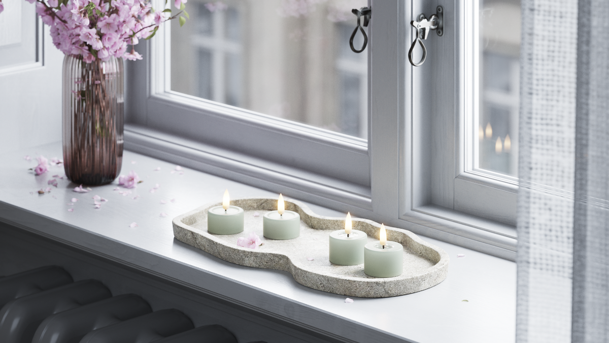 LED Värmeljus Med naturtro LED flamma