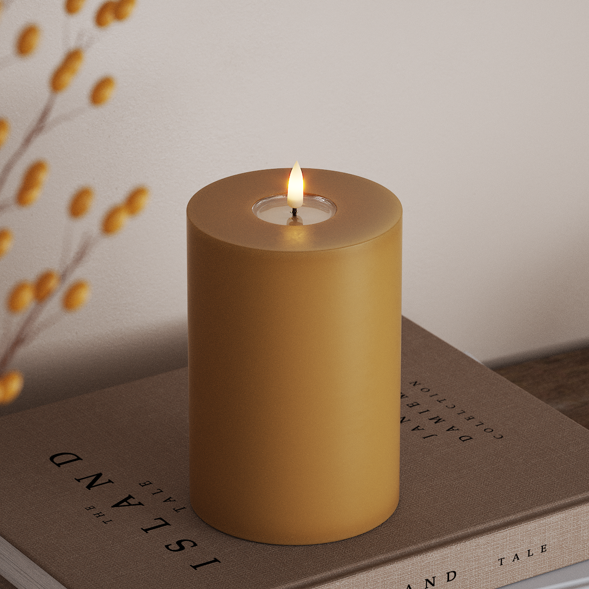 Deluxe Homeart LED blokové světlo Ø 10 x 15 cm Kariová LED blokové světlo 3