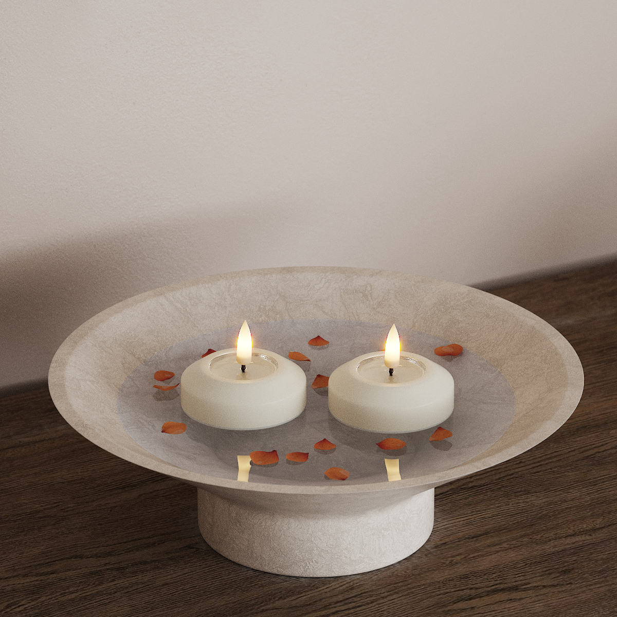 Deluxe Homeart LEDs Vela flutuante Ø 6,1 cm 2 peças Branco LEDs Vela flutuante 3