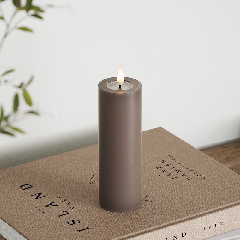 Deluxe Homeart LED blokové světlo Ø 5 x 15 cm Mokka