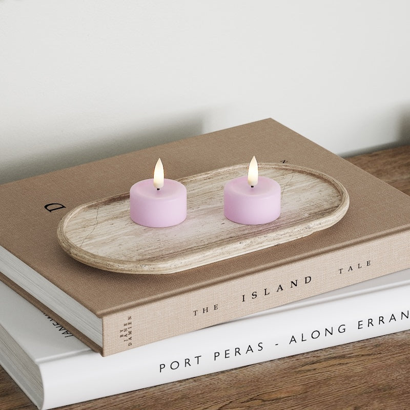 Deluxe Homeart LED Telys 2 stk. Lavendel