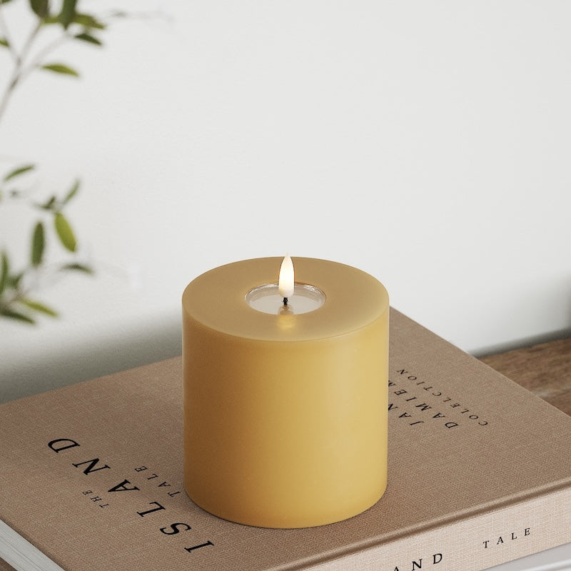 Deluxe Homeart Φωτιστικό μπλοκ LED Ø 10 x 10 cm Κάρι