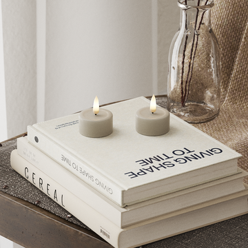 Deluxe Homeart Φωτιστικό τσαγιού LED 2 τεμ. Άμμος Φωτιστικό τσαγιού LED 4