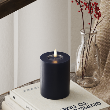 Deluxe Homeart LED blokové světlo Ø 7,5 x 10 cm Královská modrá LED blokové světlo 4