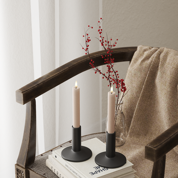 Deluxe Homeart LED φωτιστικό κορώνας 2 τμχ, Ø 2 x 15 cm Ροζ Φως κορώνας LED 4