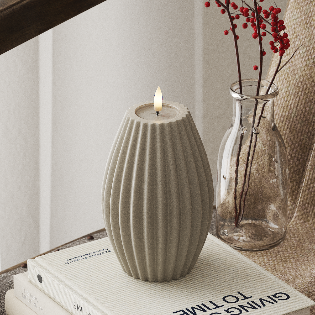 Deluxe Homeart Φωτιστικό αυλάκωσης LED D 10 x Υ 15 cm Άμμος Φως αυλακιού LED 4