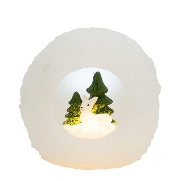 Kaunistusega lumekera 12*12cm Deluxe Homeart 1