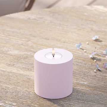 Deluxe Homeart Φωτιστικό μπλοκ LED εξωτερικού χώρου Ø 10 x 10 cm Ξεθωριασμένο κόκκινο Φως μπλοκ εξωτερικού φωτός LED 2