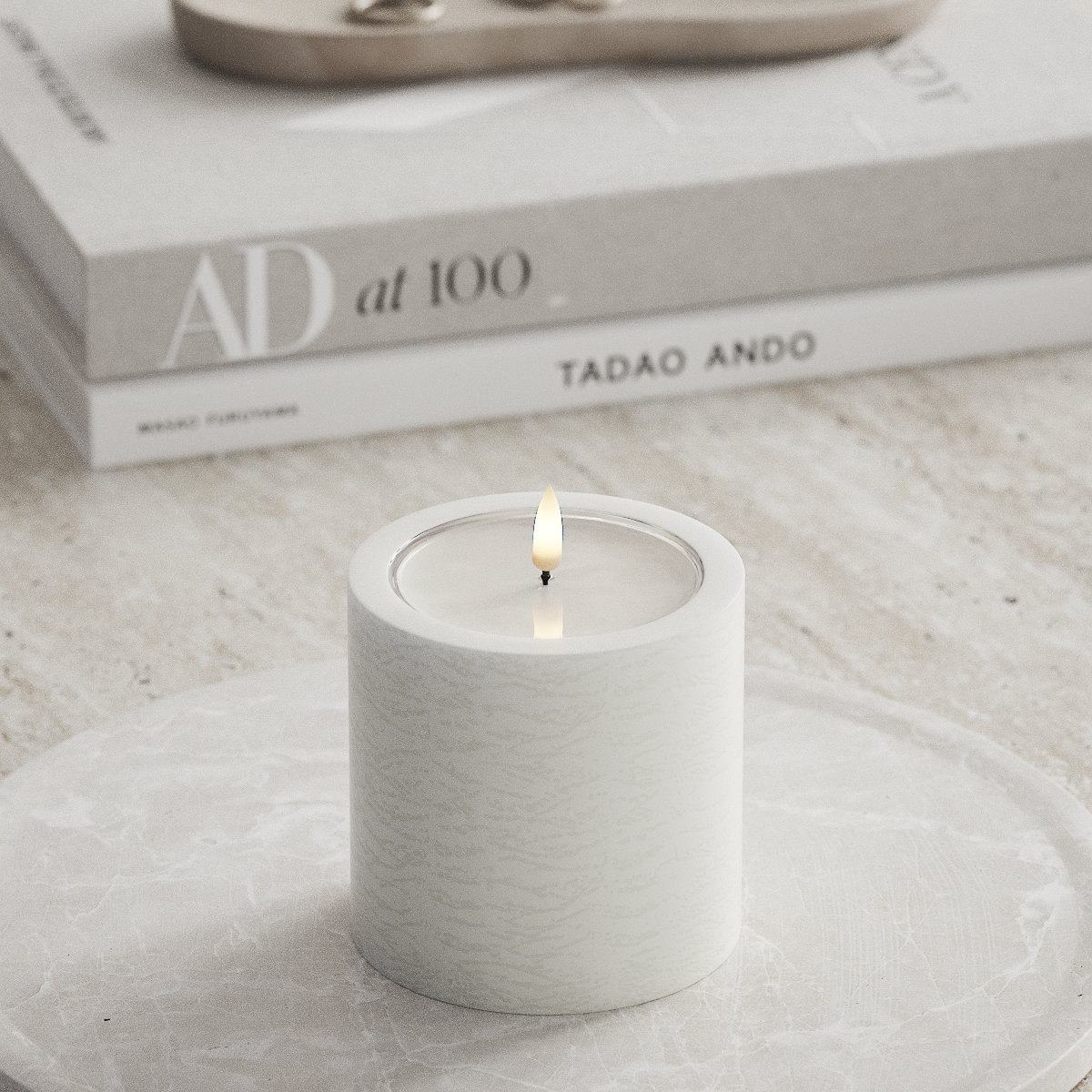 Deluxe Homeart Unique LED blokové světlo D 10 x 10 cm Bílá unique blokové světlo 1