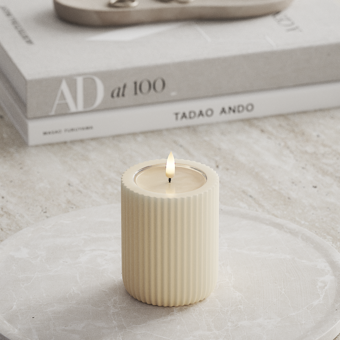 Deluxe Homeart Unique LED Rillelys D 8 x 10 cm Krem unique rillelys 3